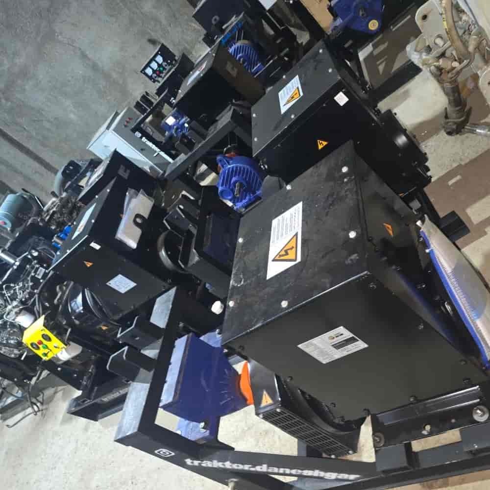 Generator behind the tractor